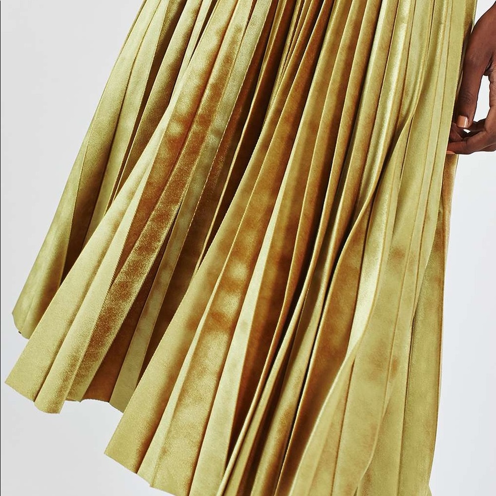 Top shop velvet midi skirt